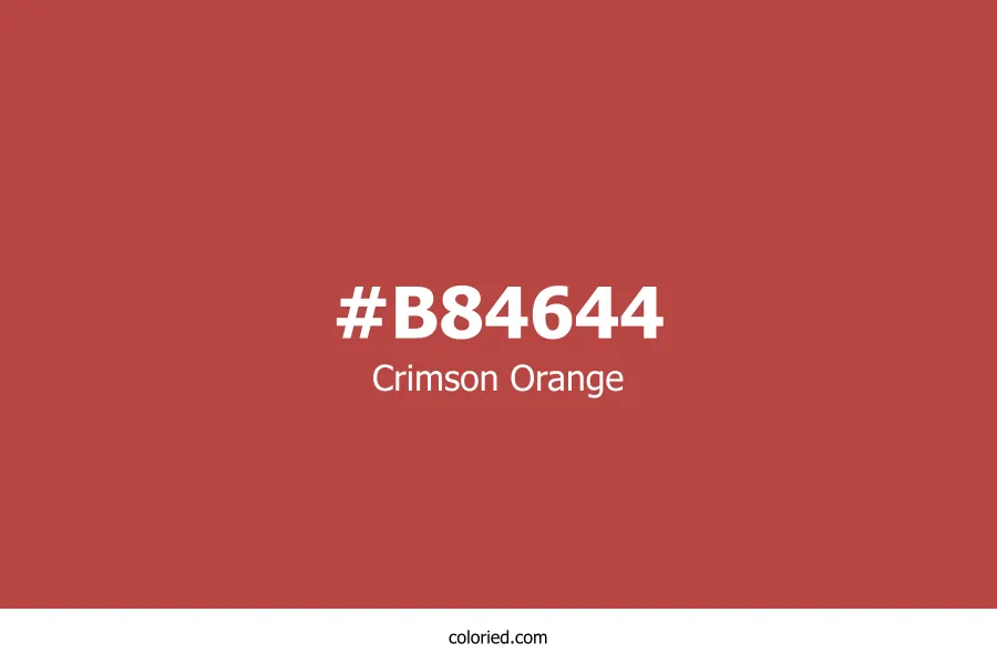 Crimson Orange Color