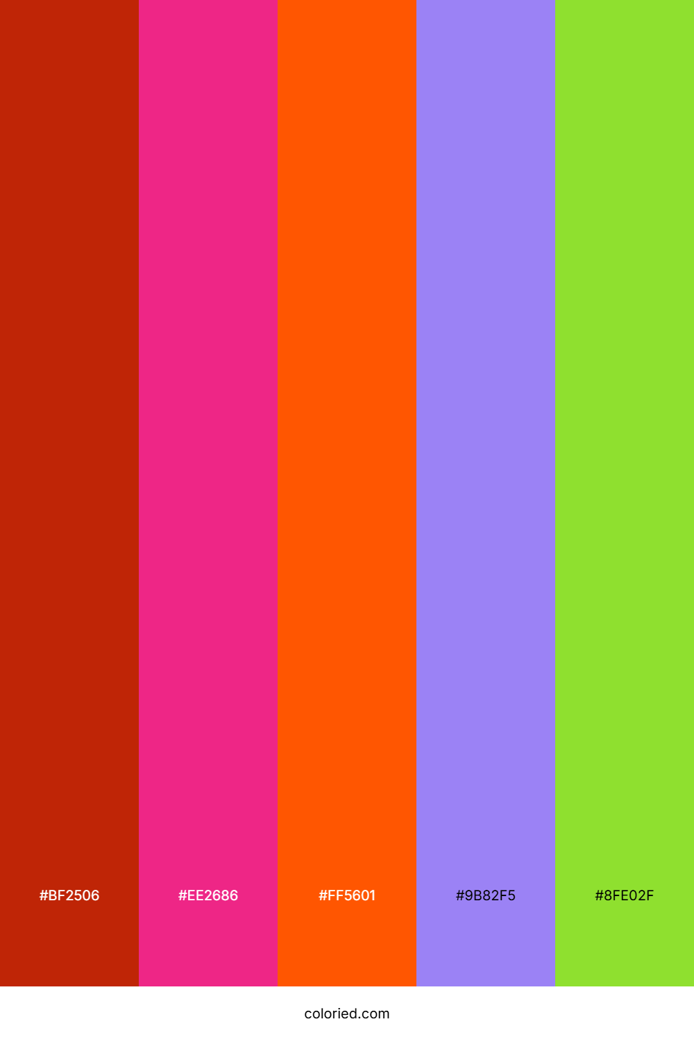 Crimson Orchid Blaze Color Palette