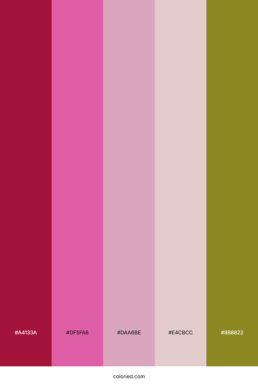 Crimson Orchid Cream Color Palette