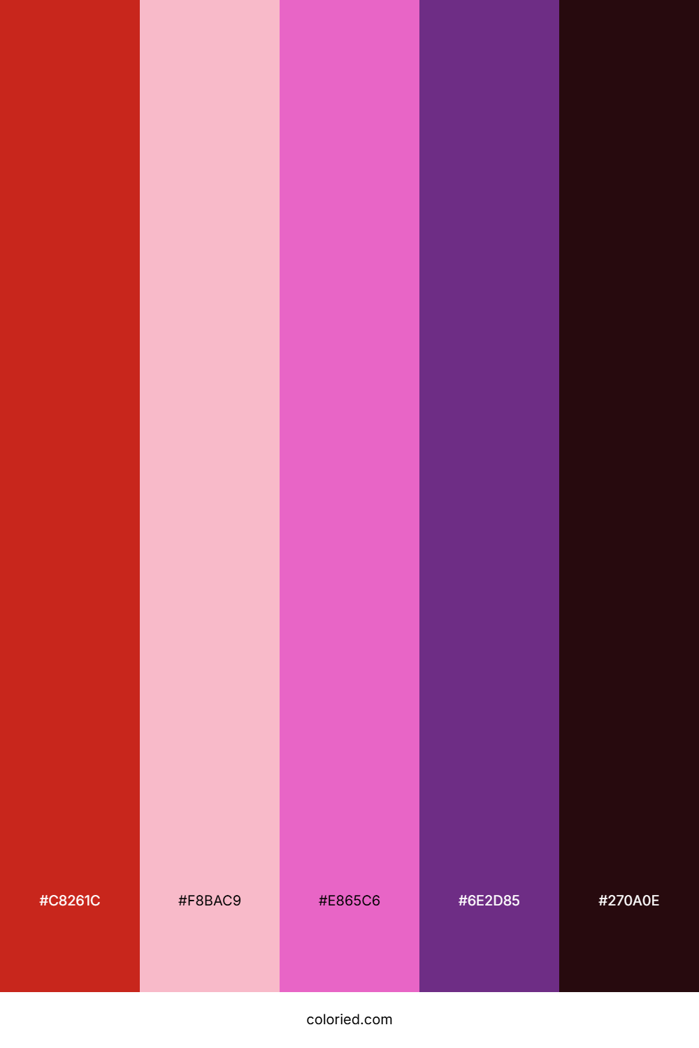 Crimson Orchid Glow Color Palette
