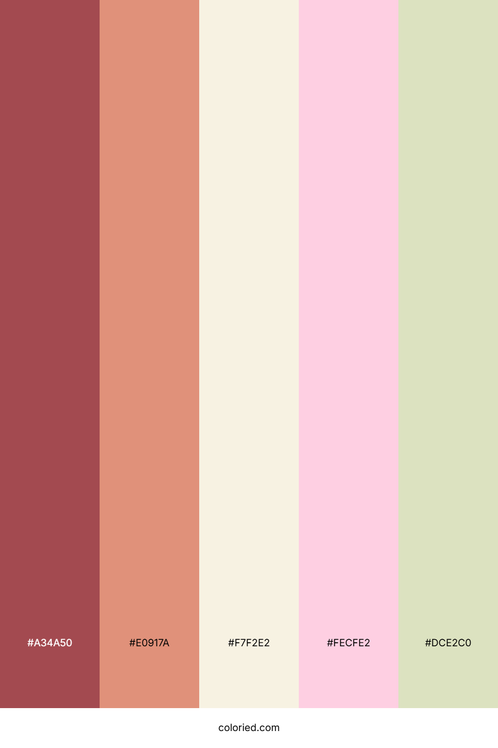 Crimson Peach Cloud Palette