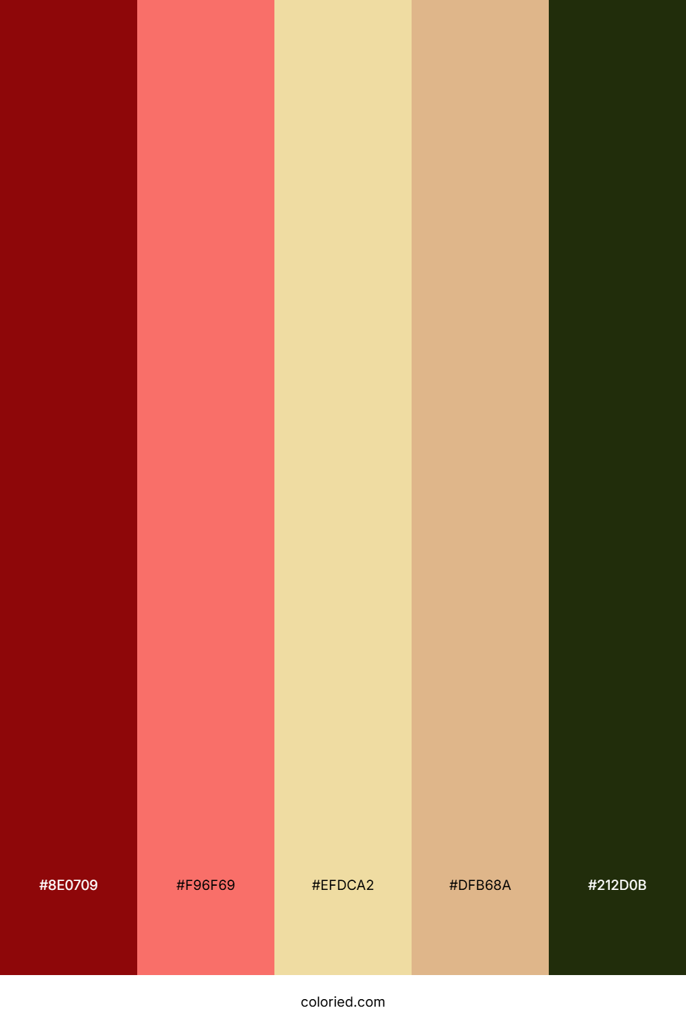 Crimson Peach Earth Color Palette