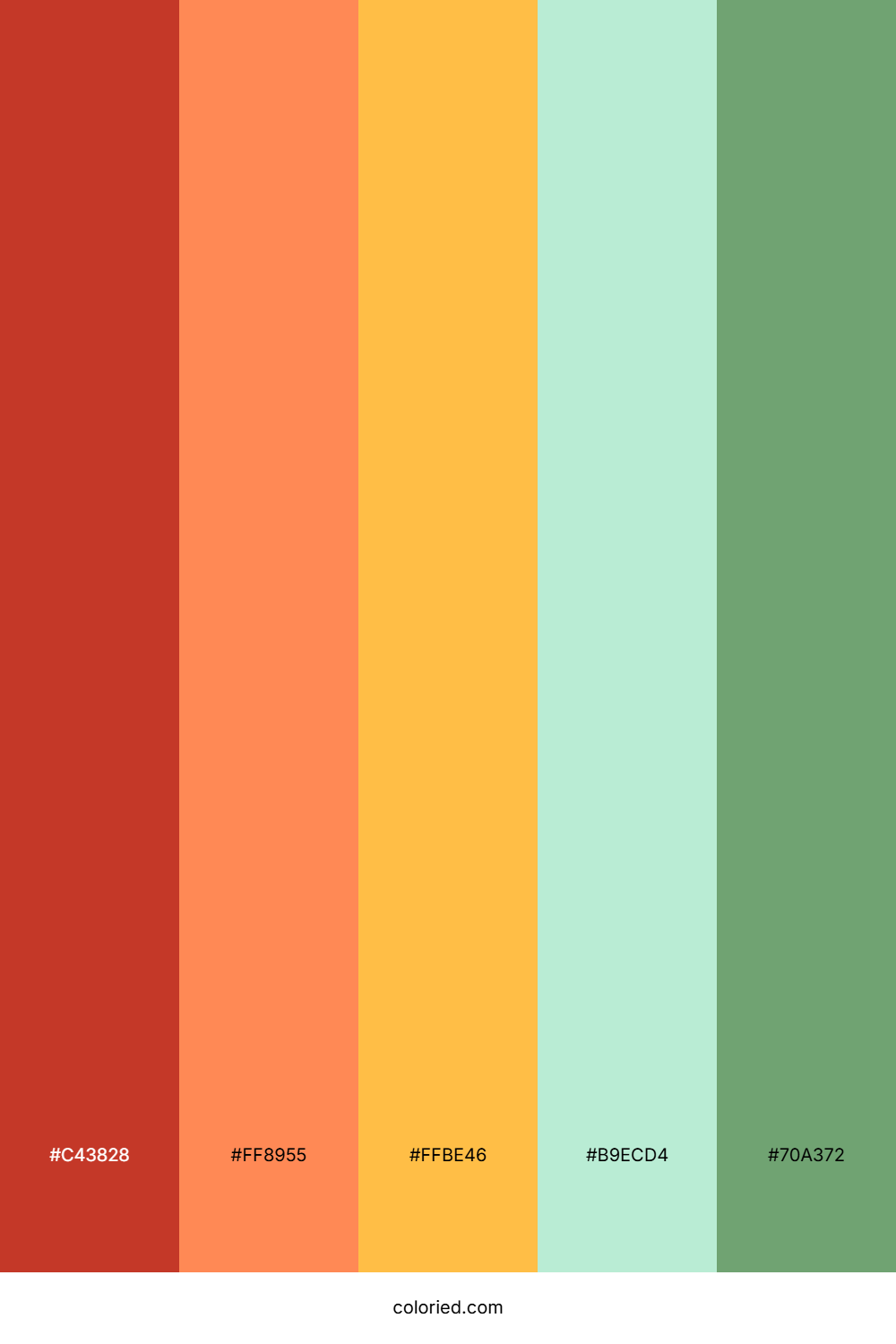 Crimson Peach Meadow Color Palette