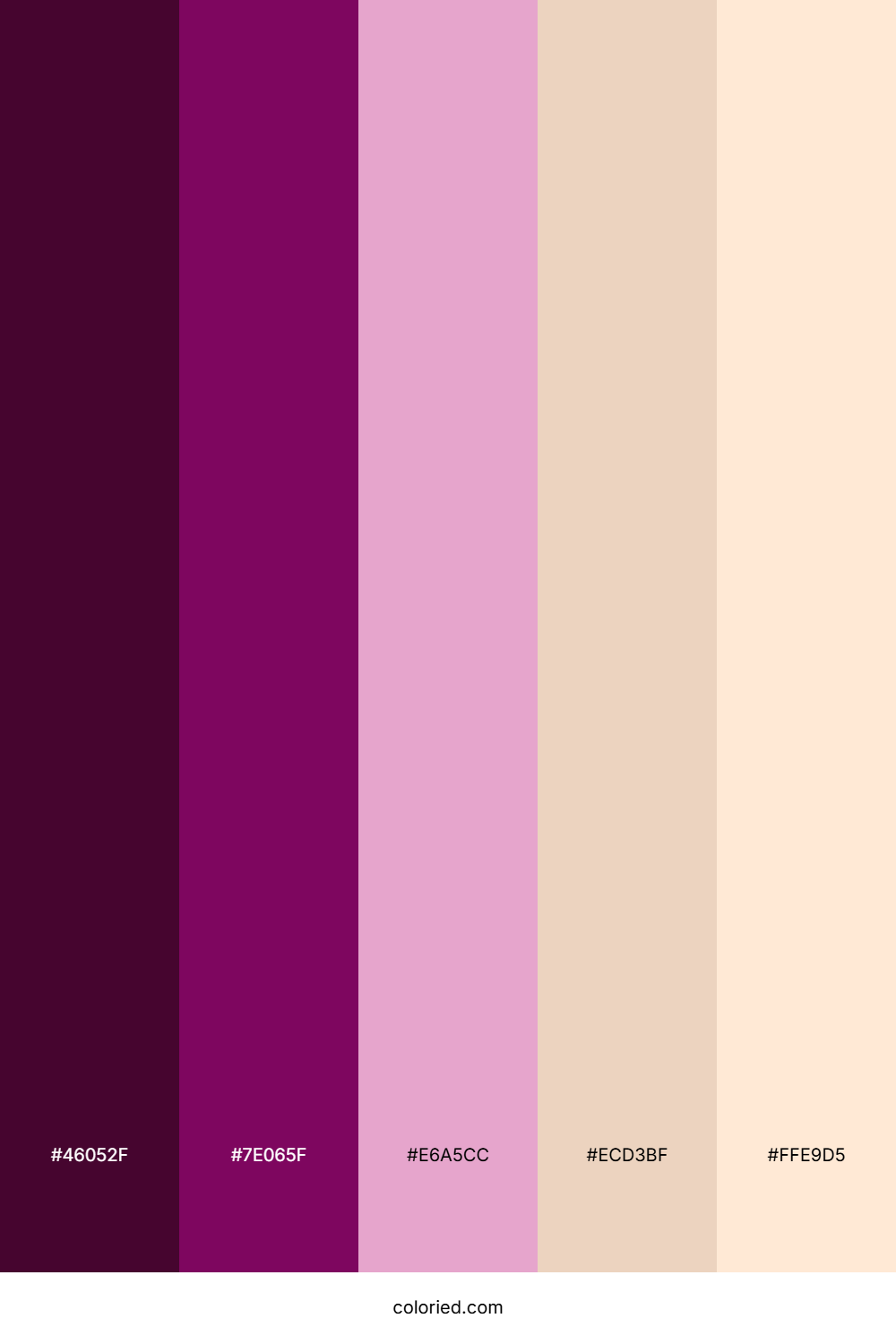 Crimson Plum Dusk Palette