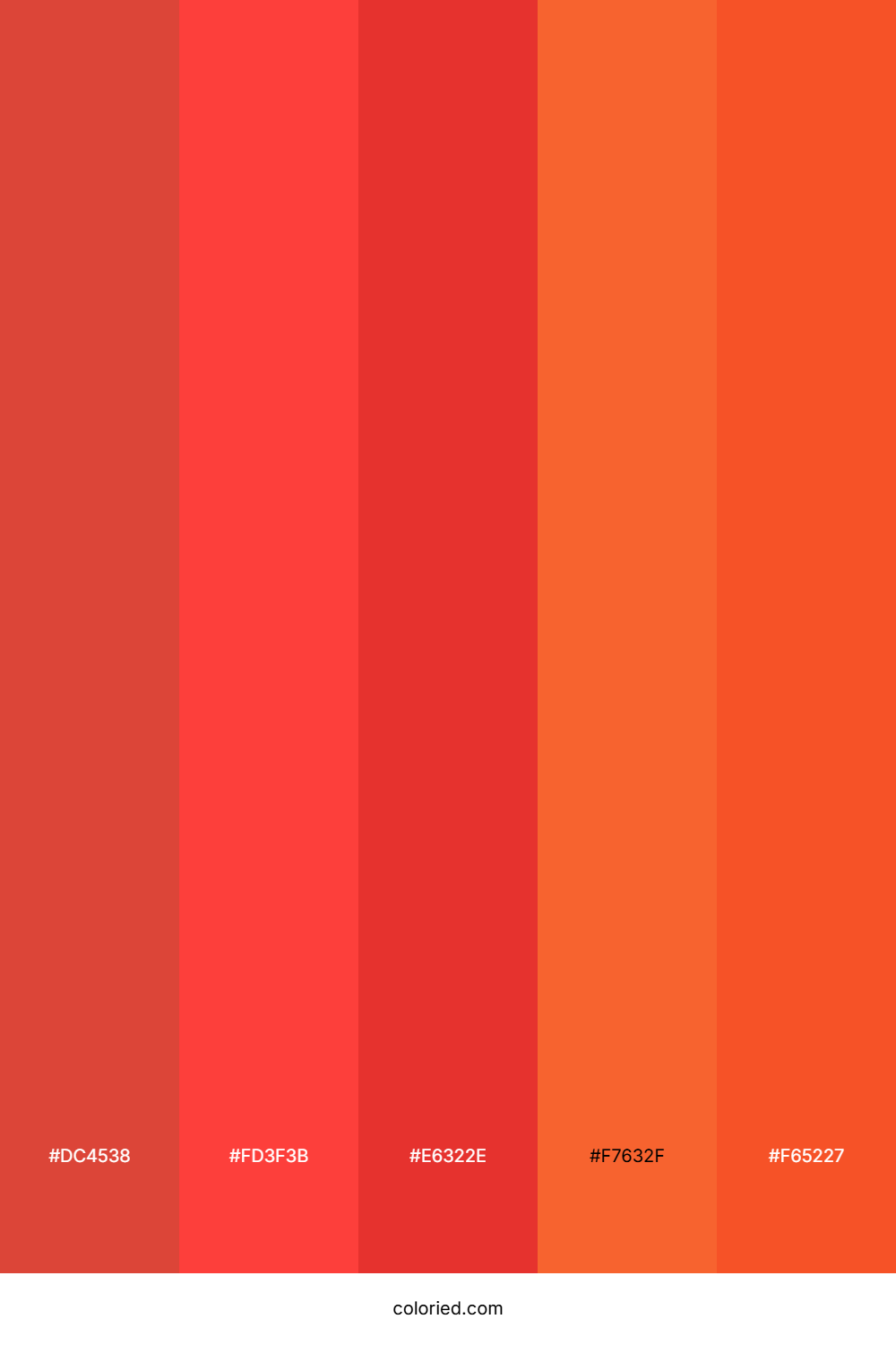 Crimson Red and Flame Orange Color Palette