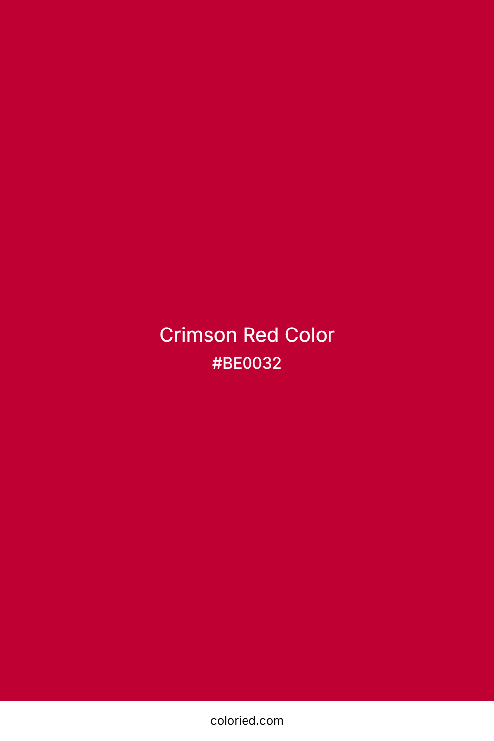 Crimson Red Color