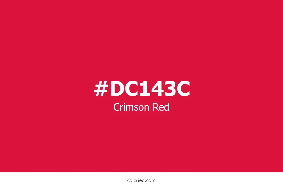 Crimson Red Color Hex Code