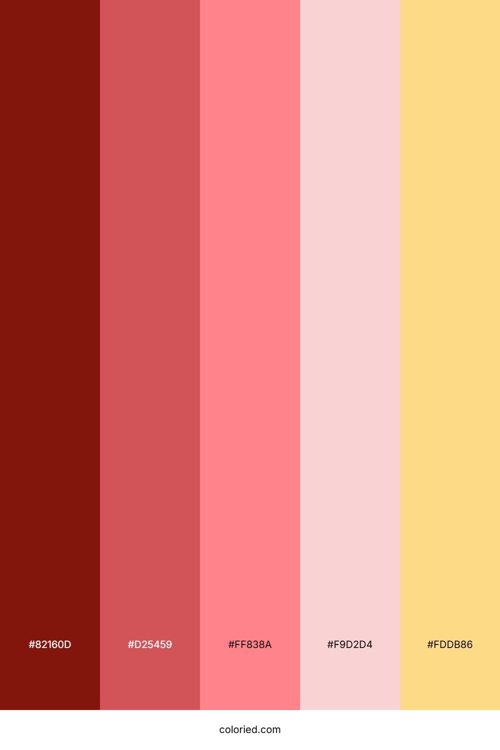 Crimson Rose Apricot Palette