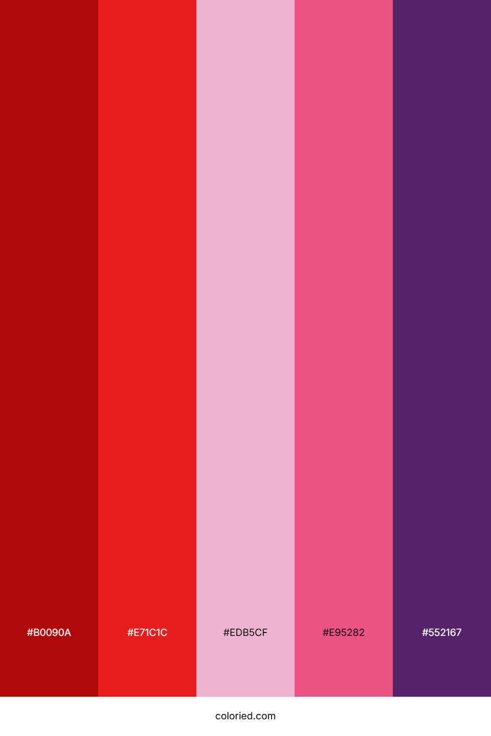 Crimson Rose Bouquet Color Palette