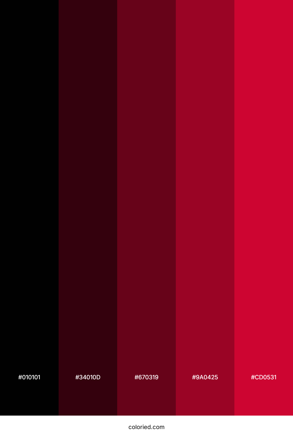 Crimson Shadow Veil Color Palette