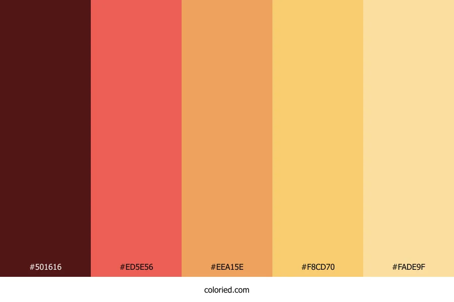 Crimson Solar Glow Color Palette