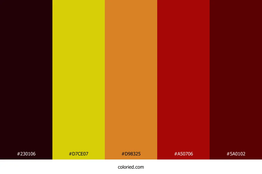 Crimson Sunset Color Palette