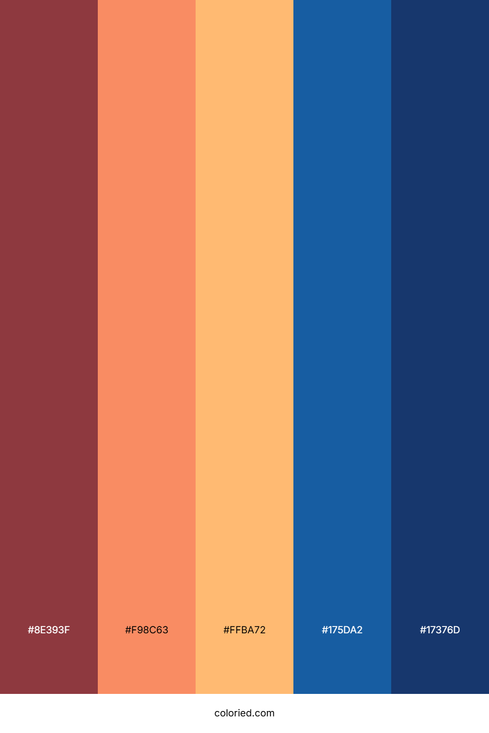 Crimson Sunset Horizon Palette