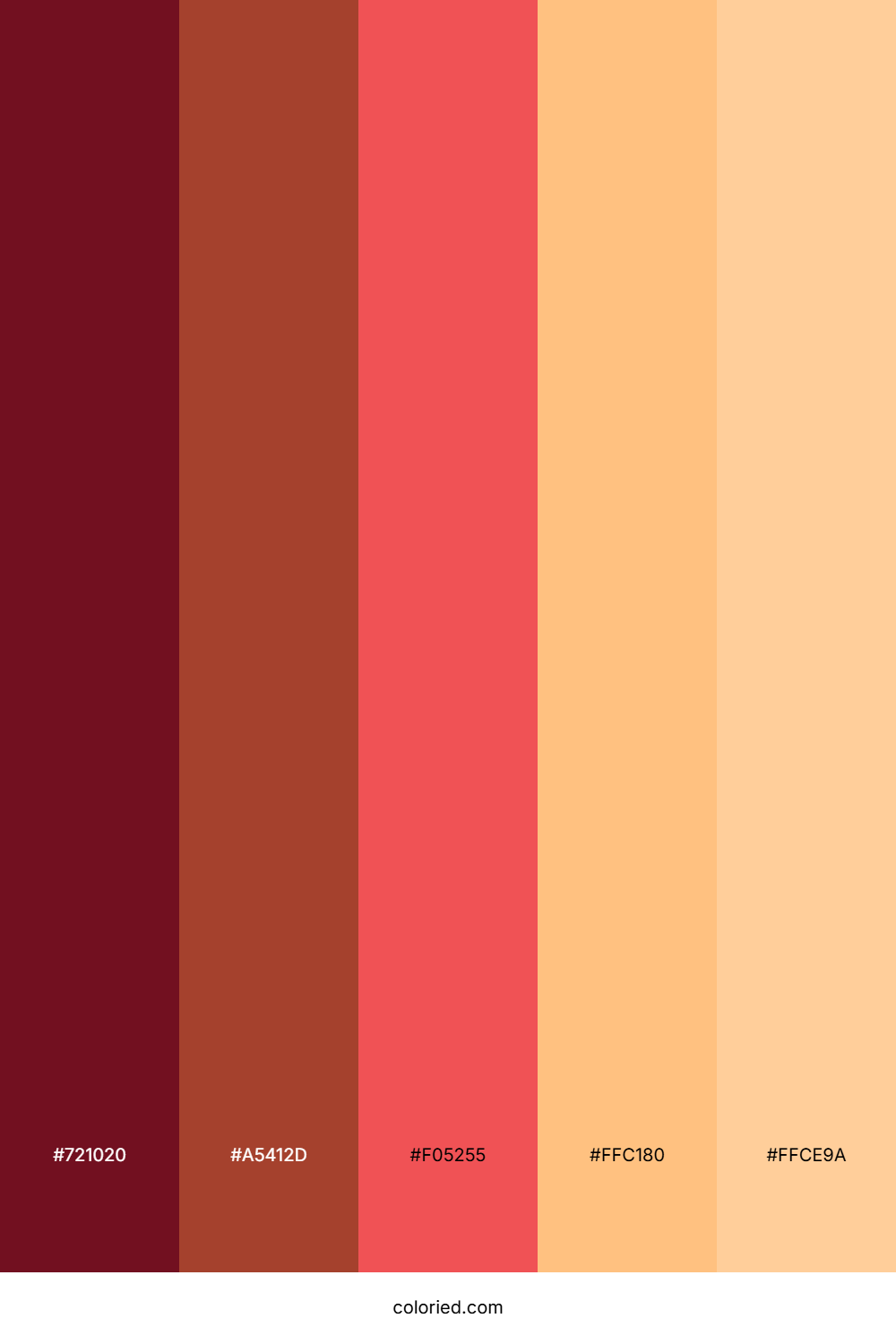 Crimson Sunset Path Palette