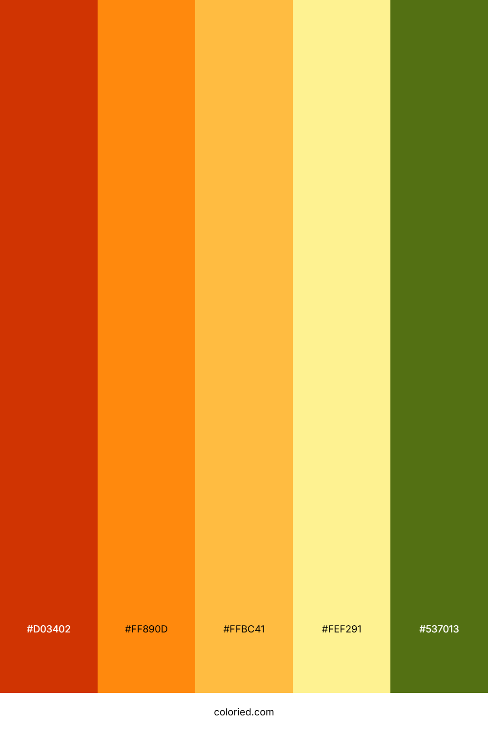 Crimson Tangerine Gold Color Palette