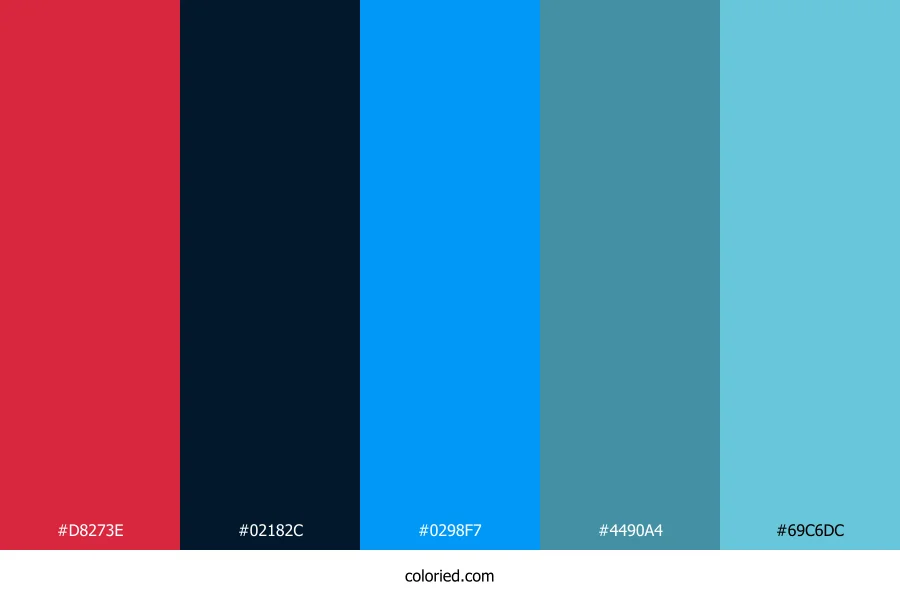 Crimson Tide Breeze Color Palette