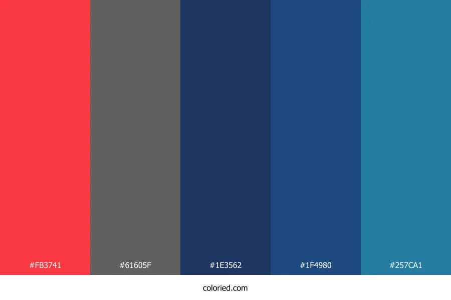 Crimson Tide Navy Color Palette