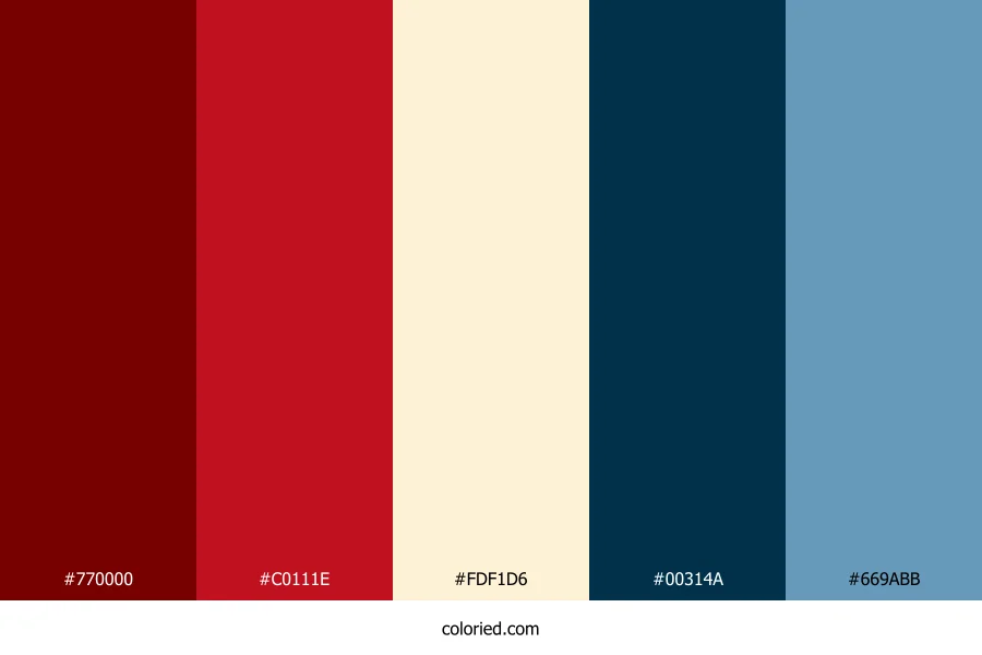 Crimson Tide Sky Palette