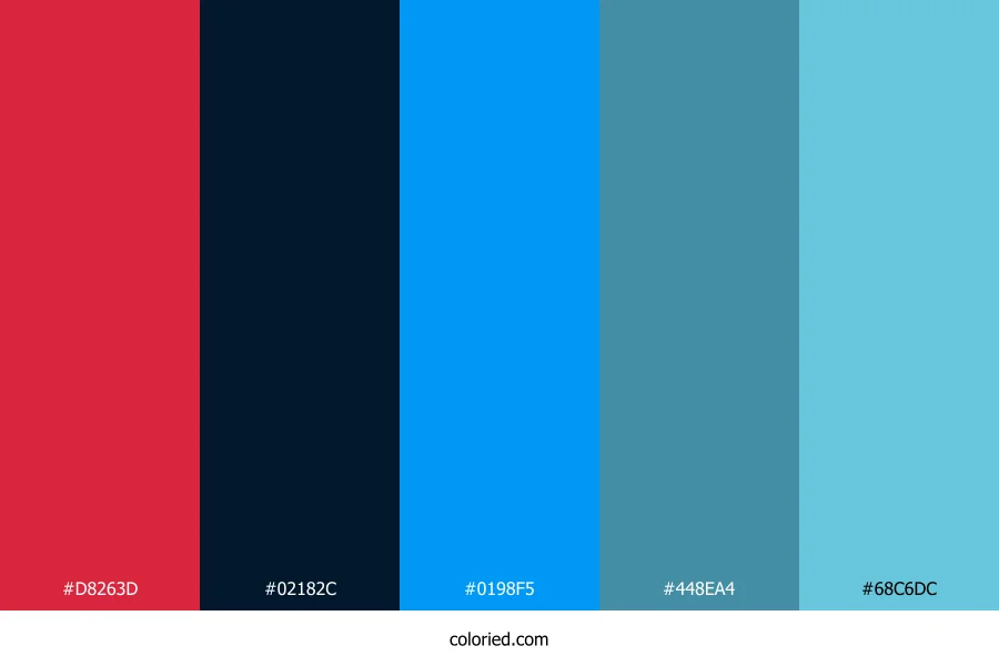 Crimson Tide Wave Color Palette
