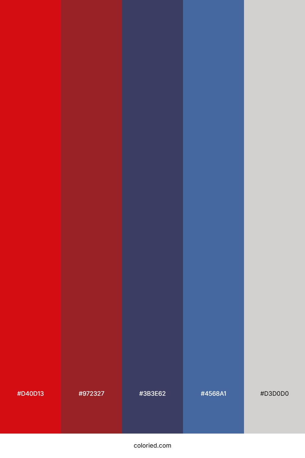 Crimson Twilight Ocean Color Palette