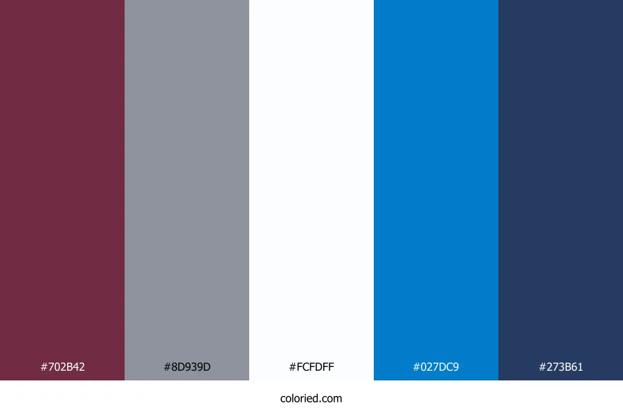 Crimson Twilight Surf Color Palette