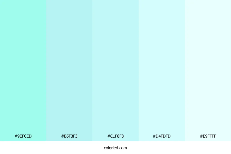 Crystal Aqua Mist Color Palette