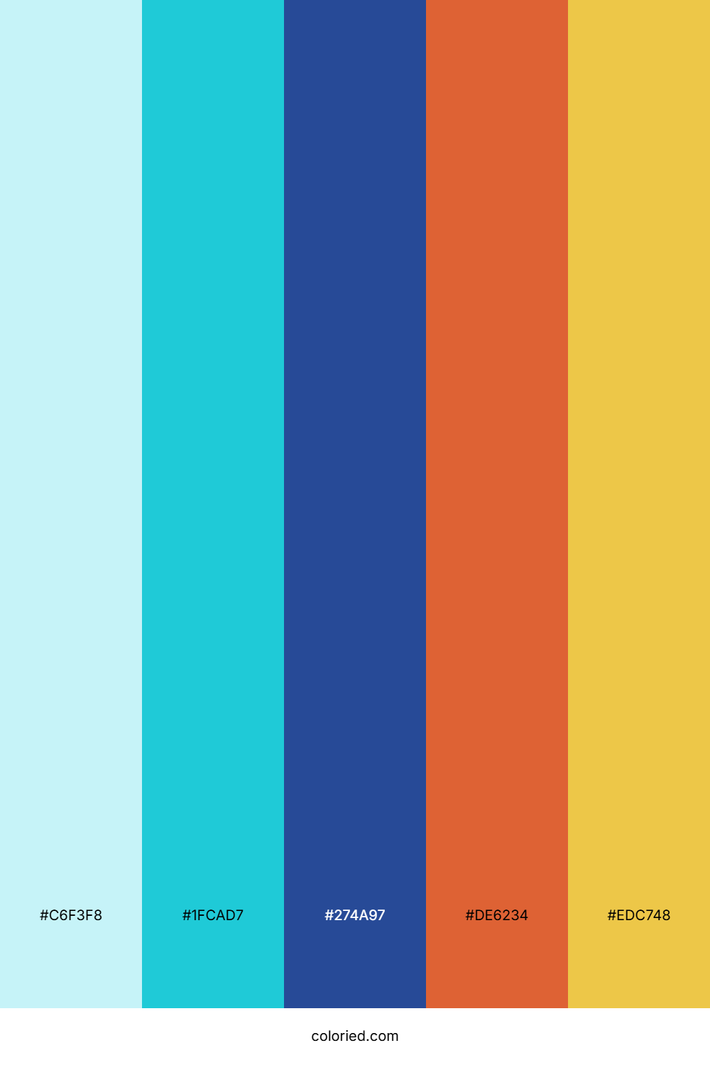 Crystal Tide Sunset Color Palette