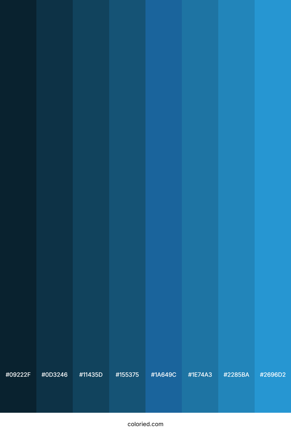 Curious Blue Color Shades