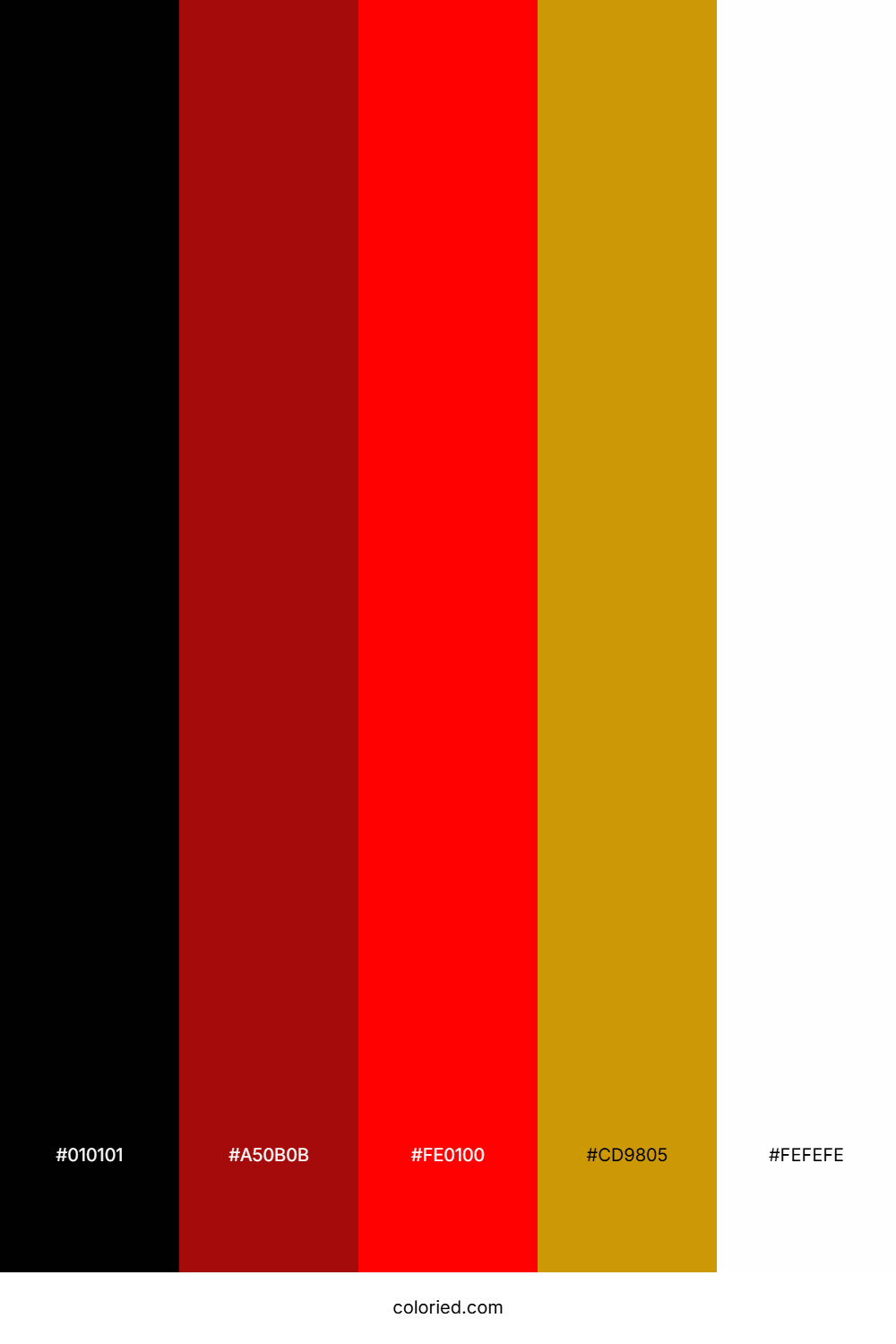 Cursed Night Flame Color Palette