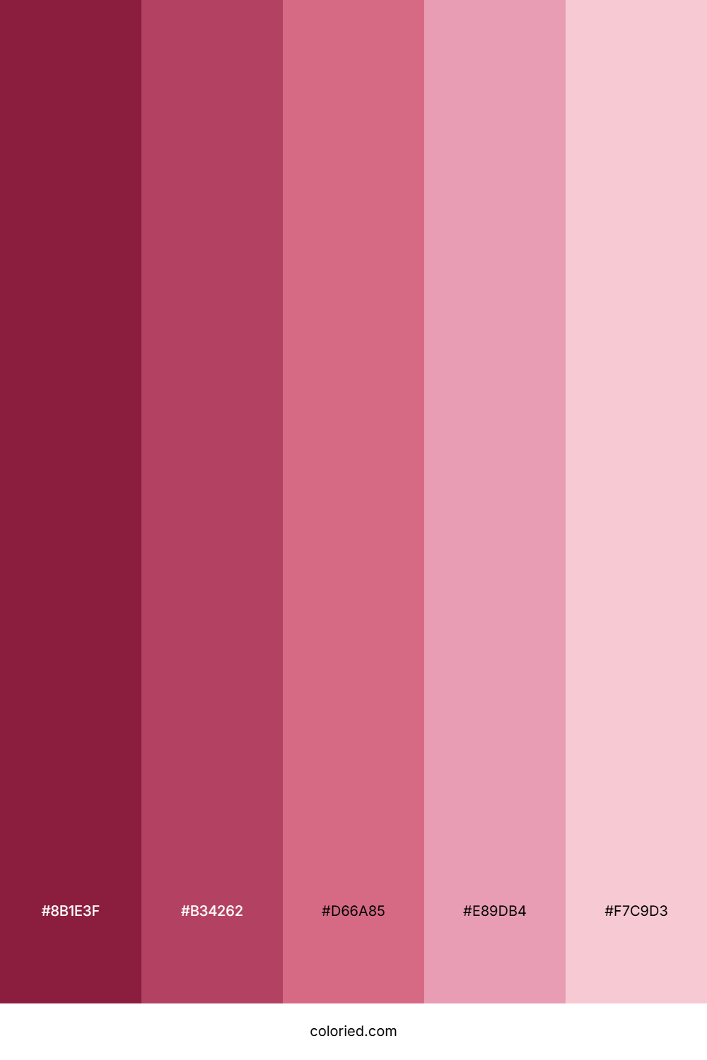 Cute Pink Shade Color Palette