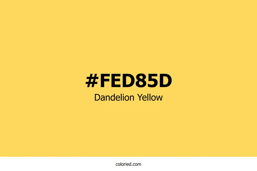 Dandelion Yellow Color