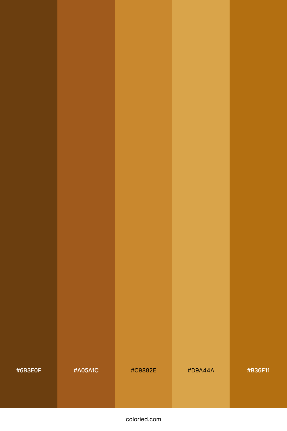 Dark Amber Color Palette