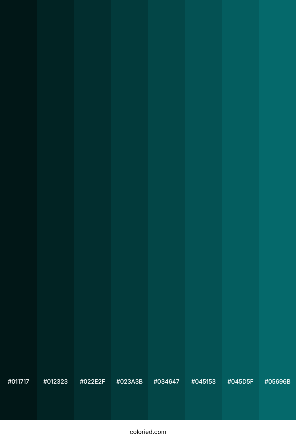 Dark Aqua Color Shades