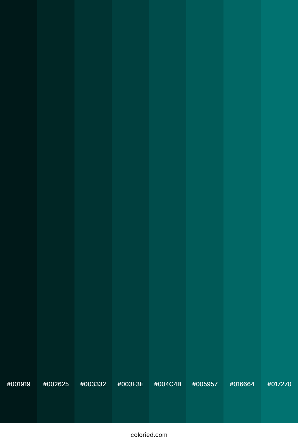 Dark Aquamarine Color Shades