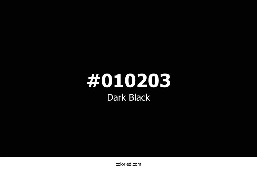 Dark Black Color