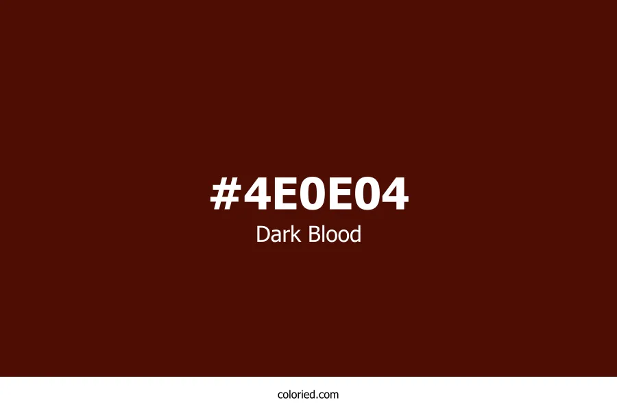 Dark Blood Color