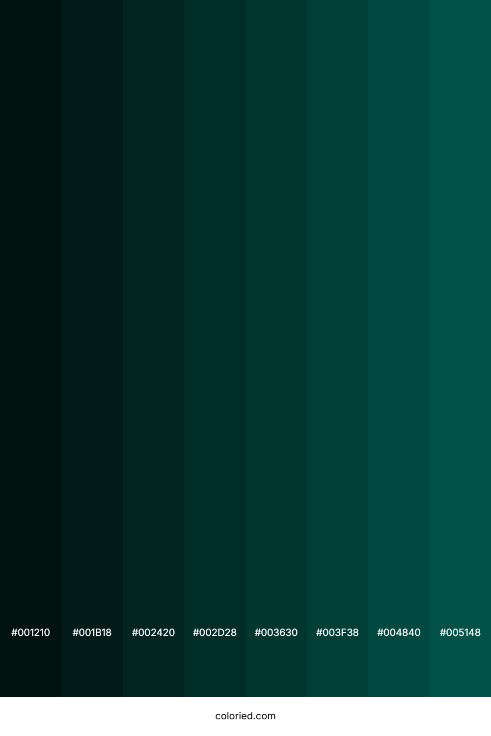 Dark Blue Green Color Shades