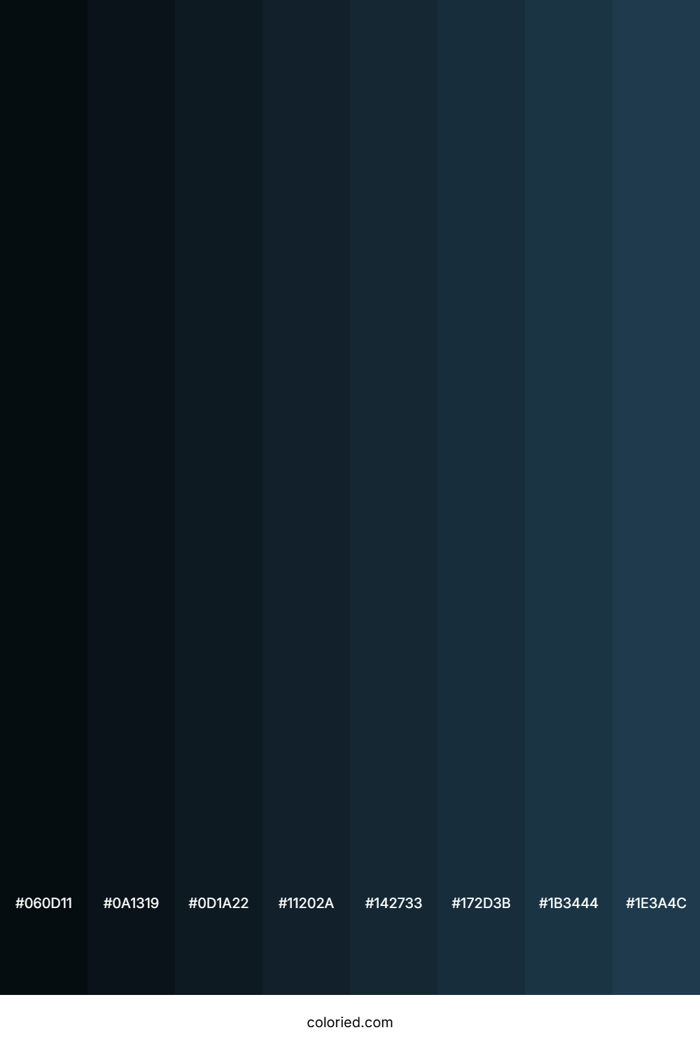 Dark Blue Grey Color Shades