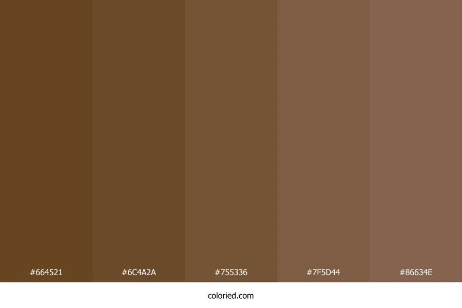 Dark Brown and Cocoa Color Palette