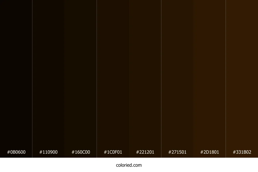 Dark Brown Color Shades