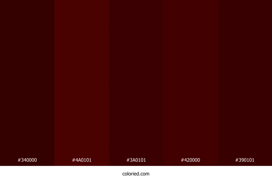 Dark Burgundy and Crimson Color Palette