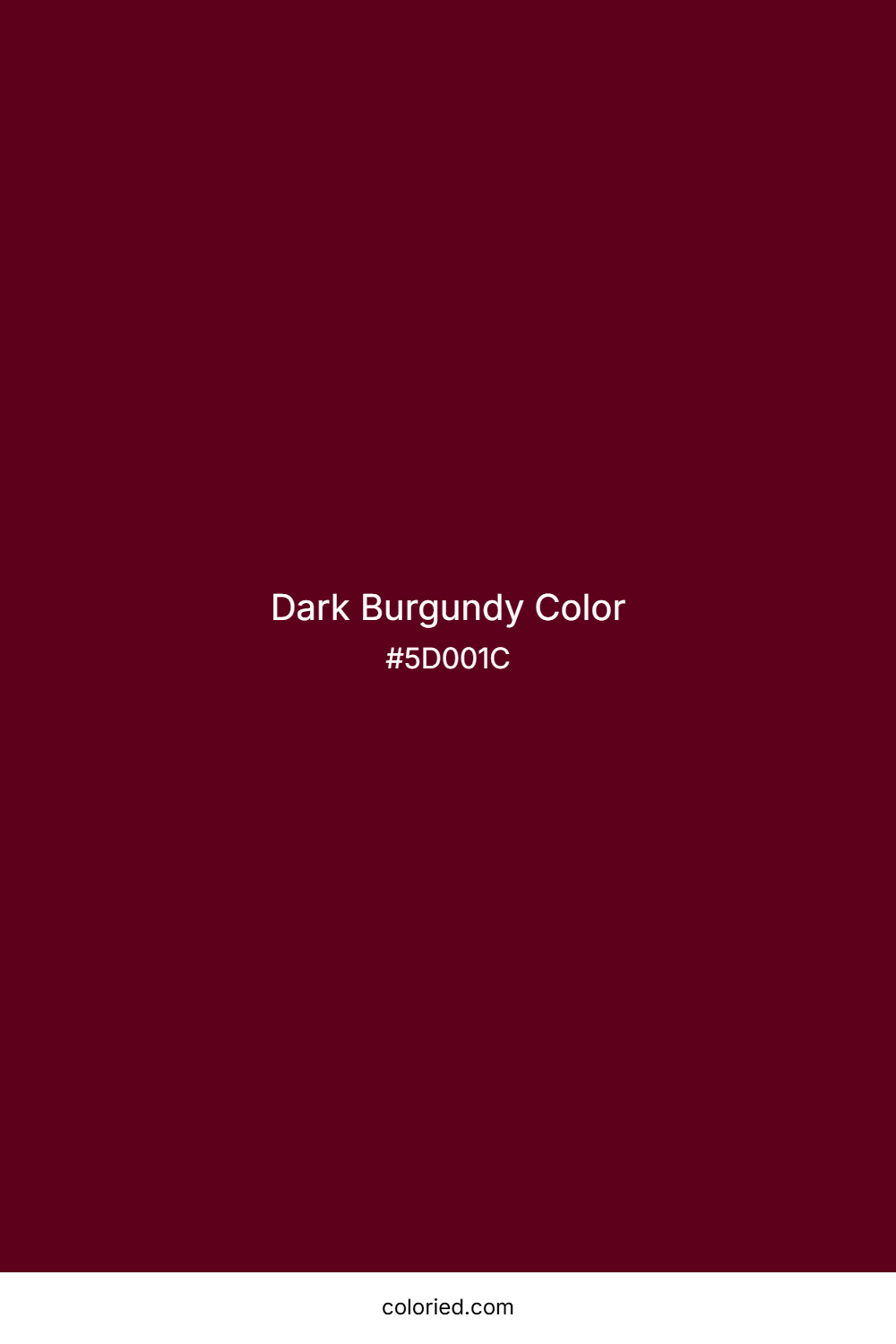 Dark Burgundy Color
