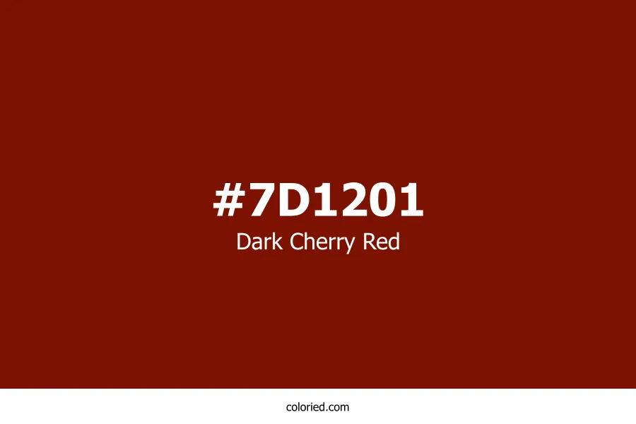 Dark Cherry Red Color