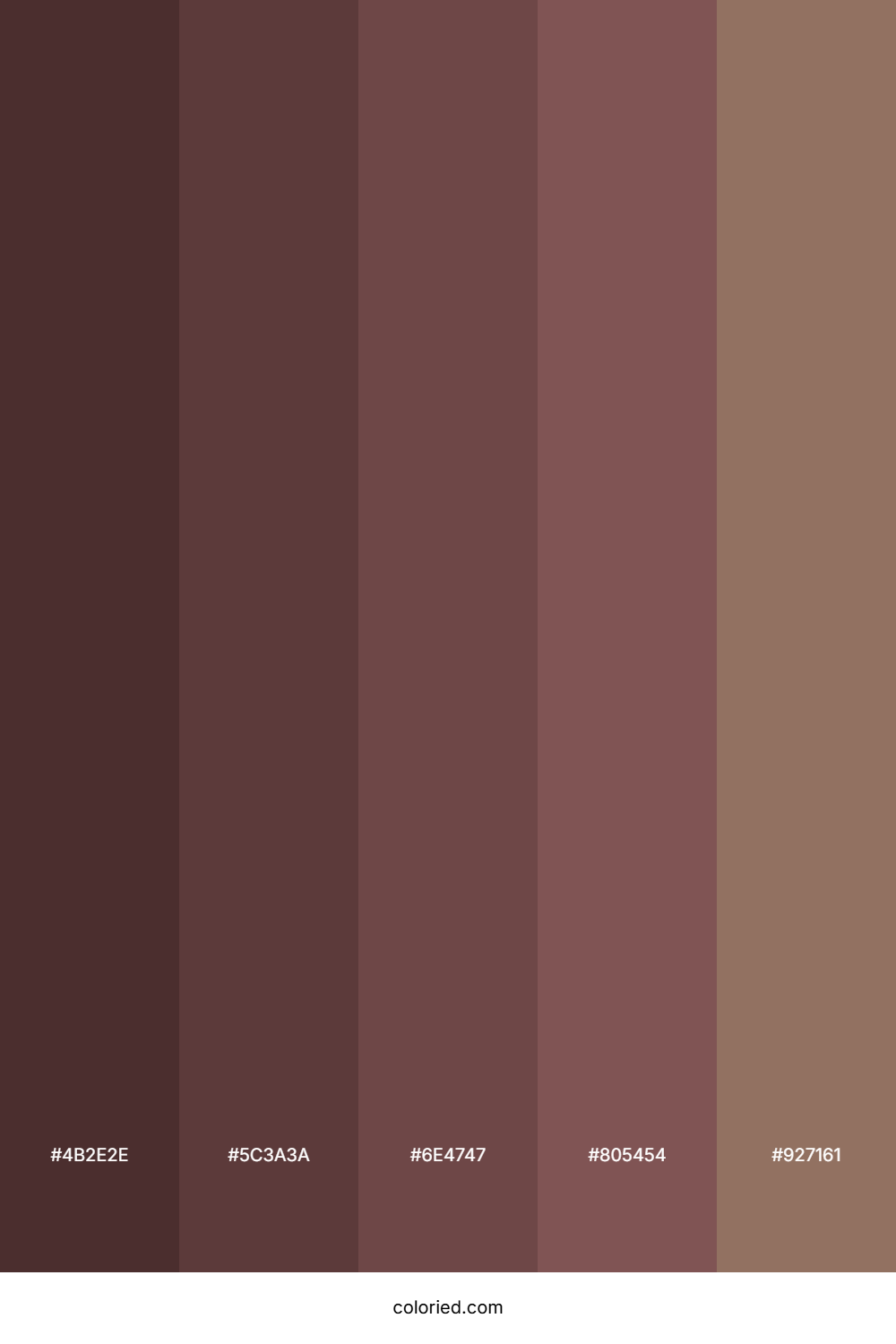 Dark Chestnut Color Palette
