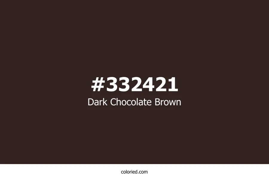 Dark Chocolate Brown Color
