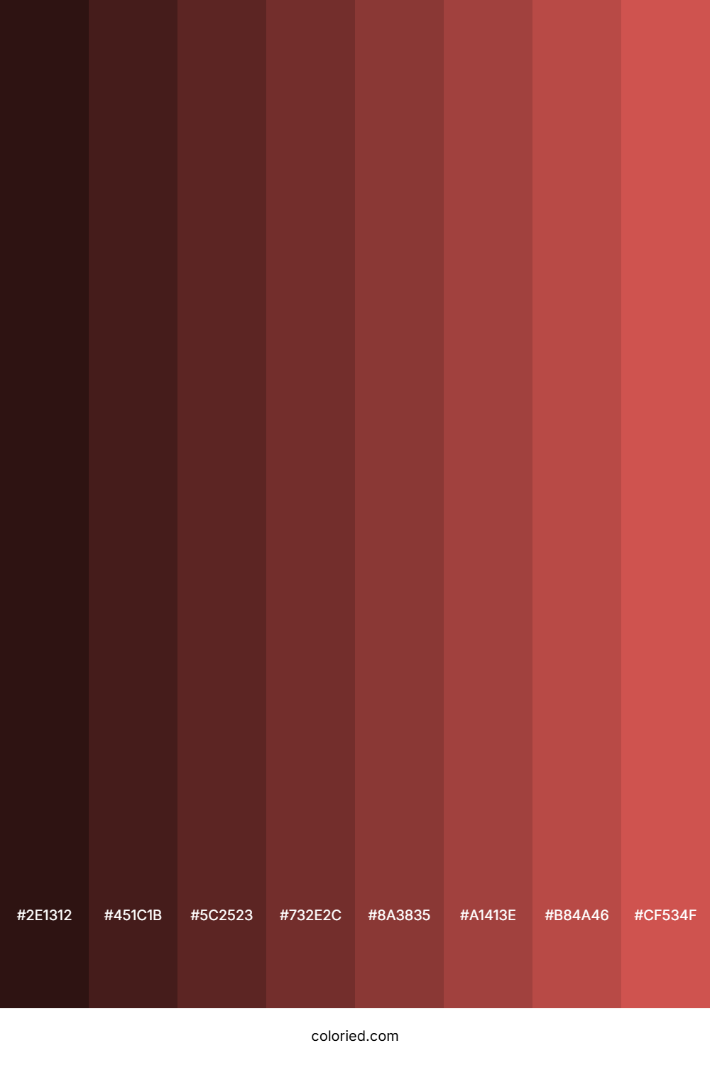 Dark Coral Color Shades