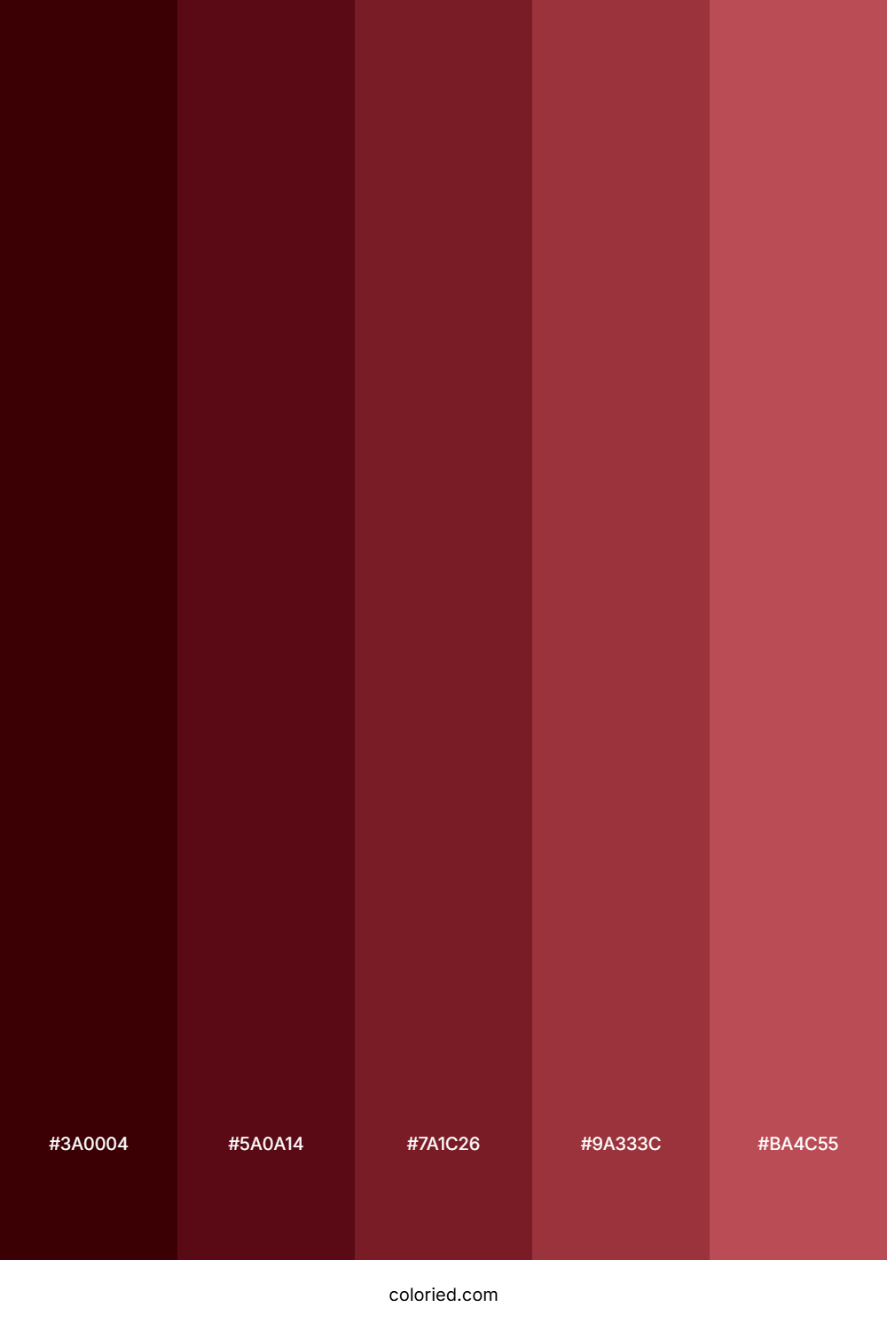 Dark Crimson Color Palette