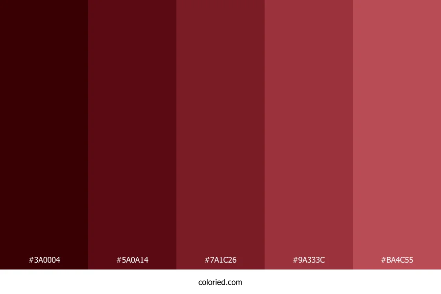 Dark Crimson Color Palette