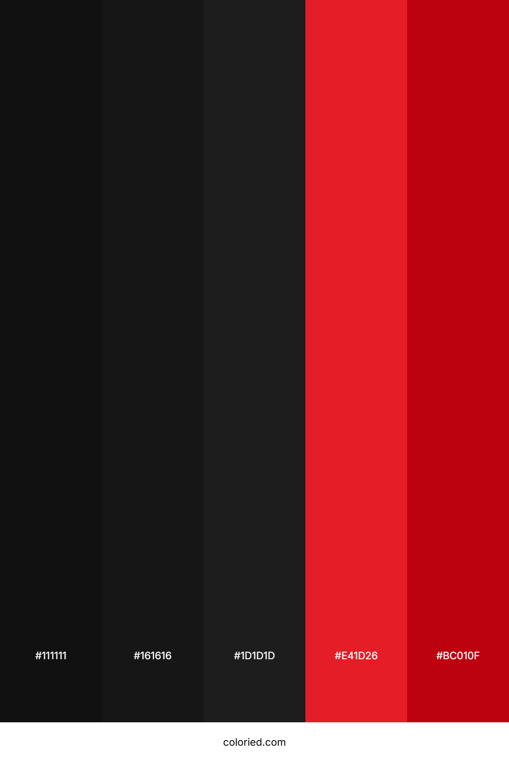 Dark Crimson Edge Color Palette