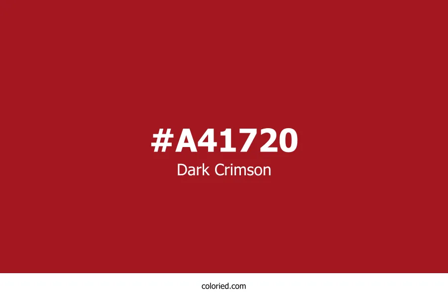 Dark Crimson Color